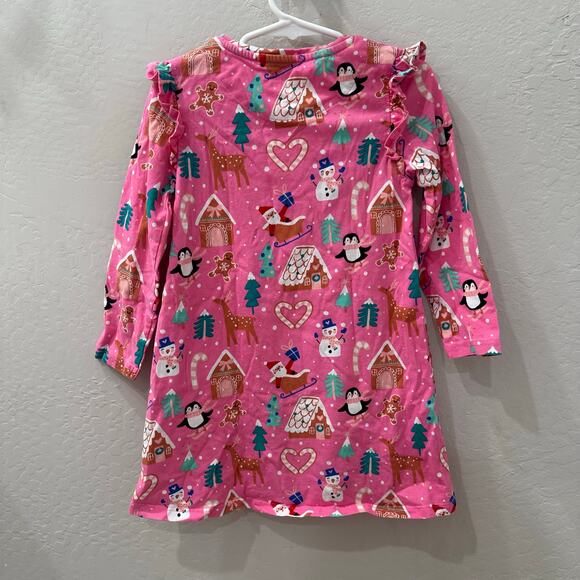 Tu Pinkmas Christmas Ruffle Long Sleeve Dress - Picture 6 of 7